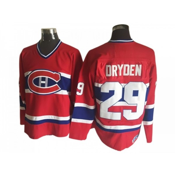 Montreal Canadiens #29 Ken Dryden Vintage CCM Red Jersey