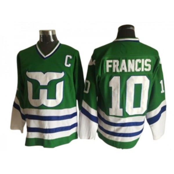 Hartford Whalers #10 Ron Francis Green 1984 Vintage CCM Jersey