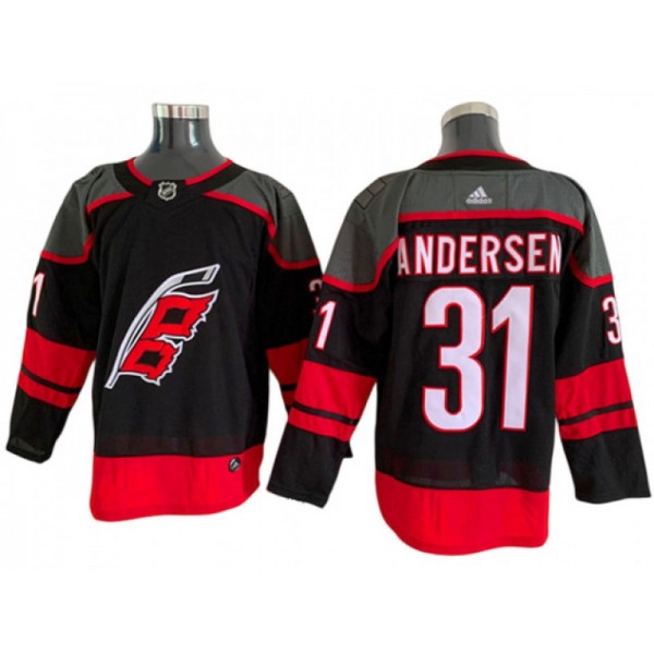 Carolina Hurricanes #31 Frederik Andersen Black Jersey