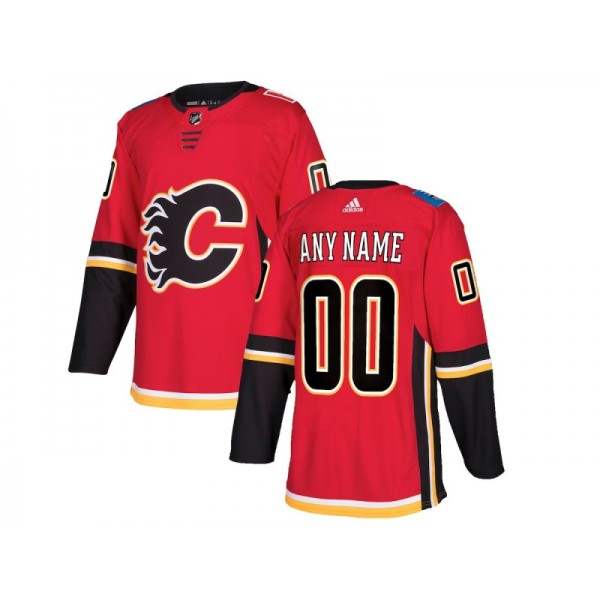 Calgary Flames #00 Red Alternate Custom Jersey