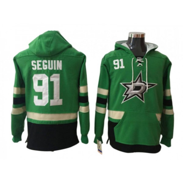 Dallas Stars #91 Tyler Seguin Green Hoodie Jersey