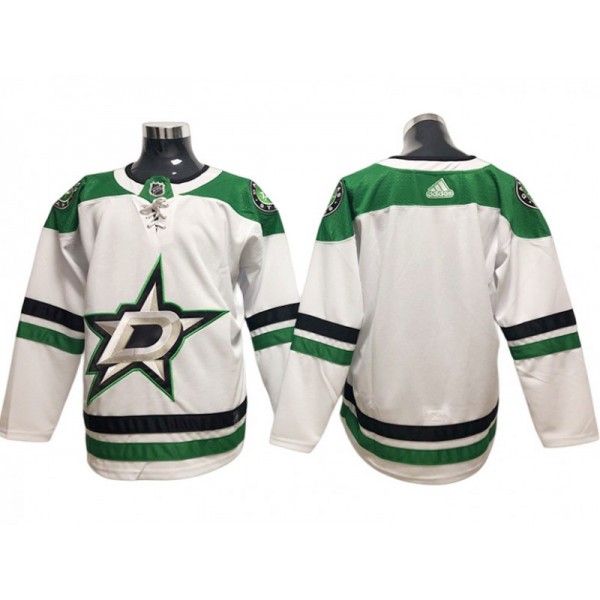 Dallas Stars Blank White Away Jersey