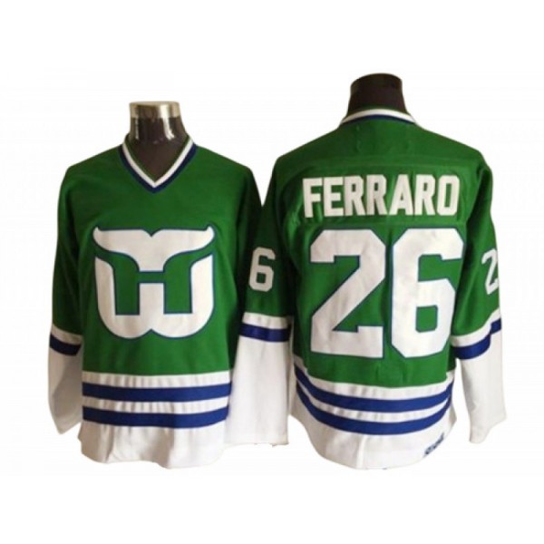 Hartford Whalers #26 Ray Ferraro Green 1989 Vintage CCM Jersey