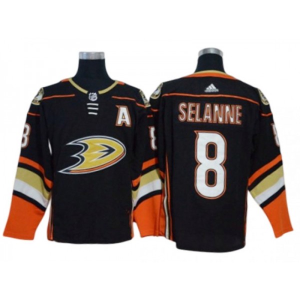 Anaheim Ducks #8 Teemu Selanne Black Home Jersey