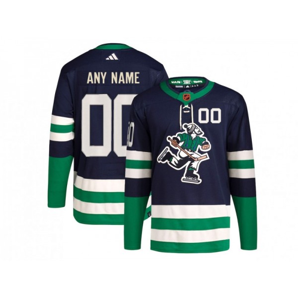 Vancouver Canucks #00 Navy Reverse Retro 2.0 Custom Jersey