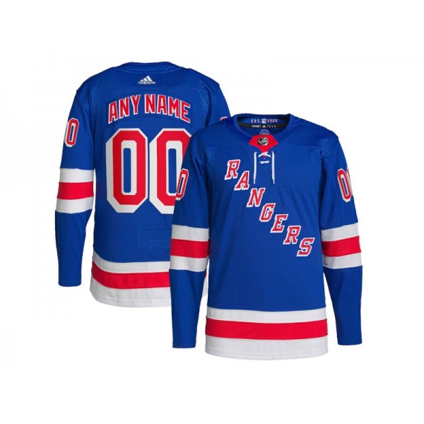 New York Rangers #00 Blue Home Custom Jersey