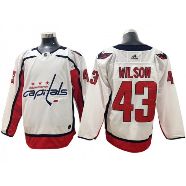 Washington Capitals #43 Tom Wilson White Away Jersey