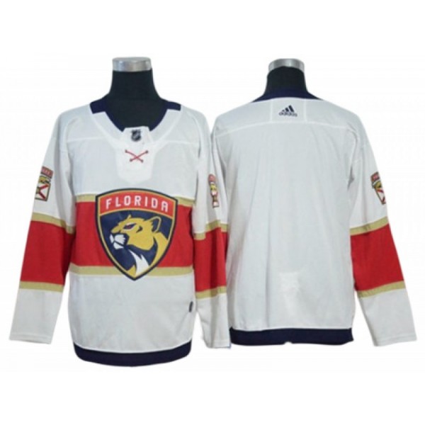 Florida Panthers Blank White Away Hockey Jersey