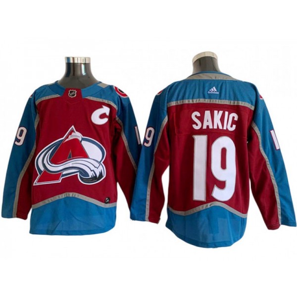 Colorado Avalanche #19 Joe Sakic Burgundy Home Jersey