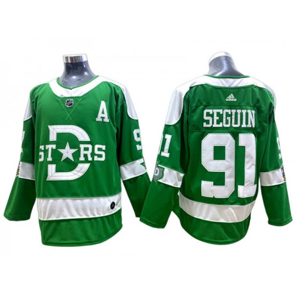 Dallas Stars #91 Tyler Seguin Green 2020 Winter Classic Jersey