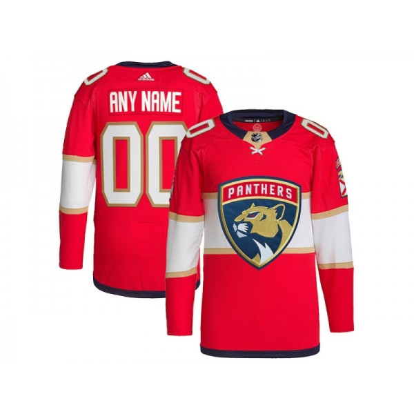 Florida Panthers #00 Red Home Custom Jersey