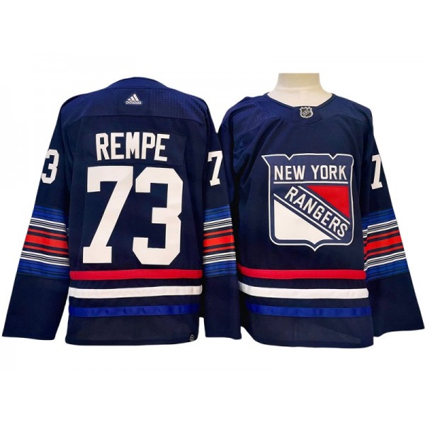 New York Rangers #73 Matt Rempe Navy Alternate Jersey