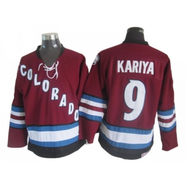 Colorado Avalanche #9 Paul Kariya Burgundy 2002 Vintage CCM Jersey