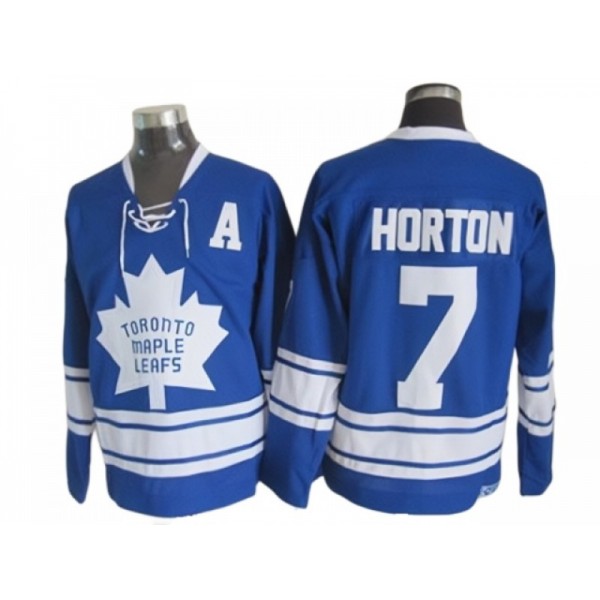 Toronto Maple Leafs #7 Tim Horton 1967 CCM Vintage Blue Jersey