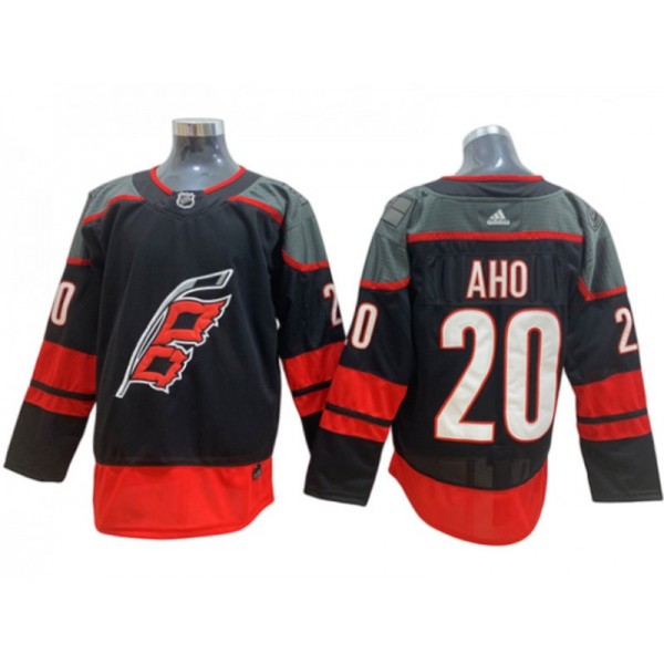 Carolina Hurricanes #20 Sebastian Aho Black Jersey