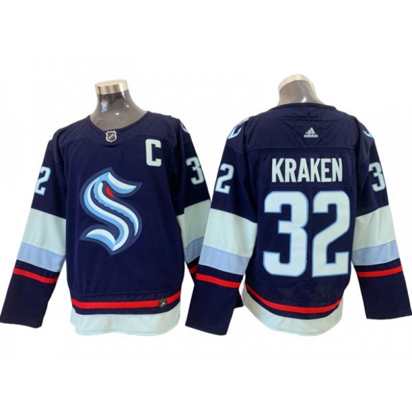 Seattle Kraken #32 Kraken Navy Jersey