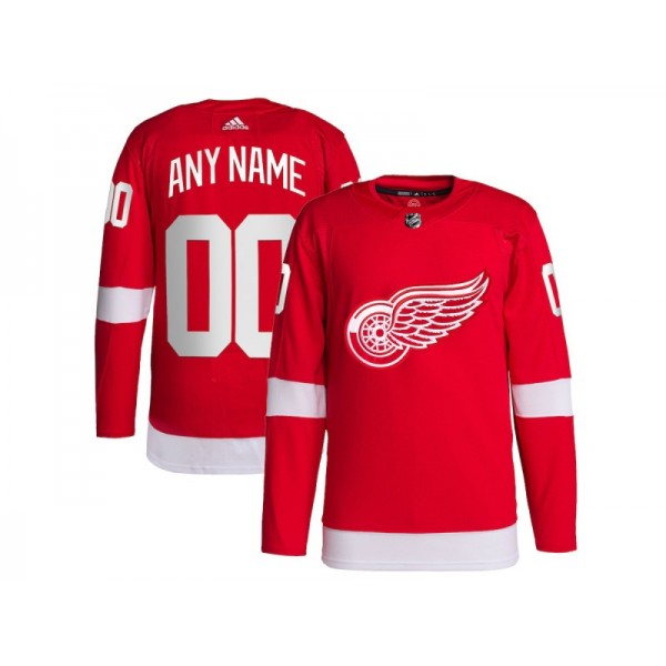 Detroit Red Wings #00 Red Home Custom Jersey