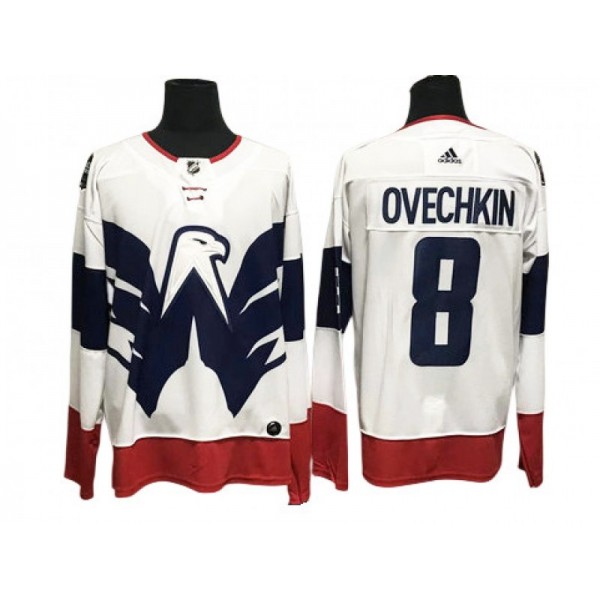 Washington Capitals #8 Alexander Ovechkin White 2023 Stadium Series Jersey