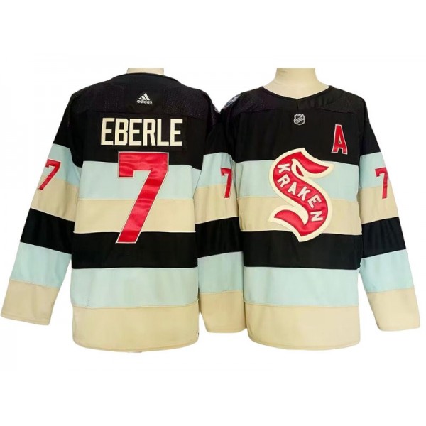 Seattle Kraken #7 Jordan Eberle Blue 2024 Winter Classic Jersey