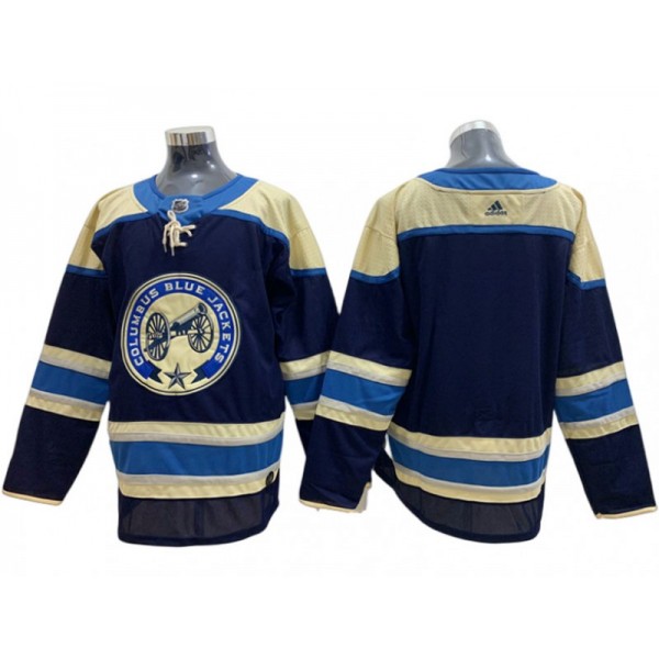 Columbus Blue Jackets Blank Navy Alternate Jersey