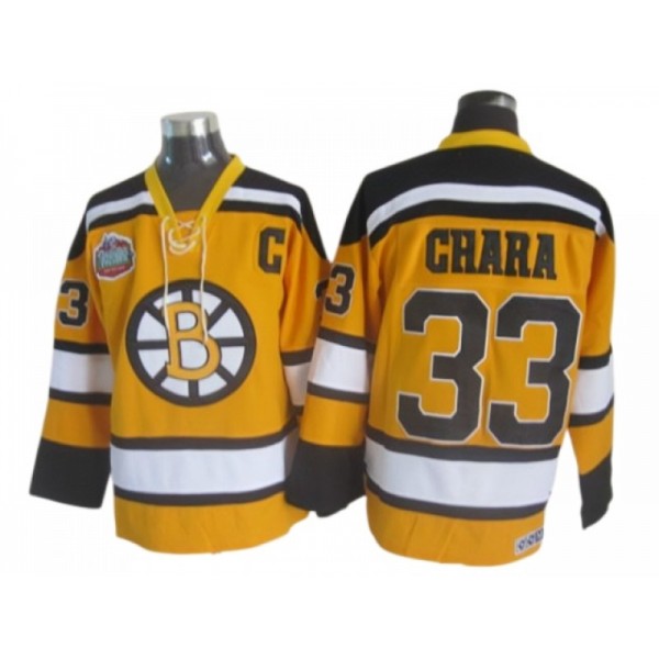 Boston Bruins #33 Zdeno Chara Yellow 2010 Winter Classic CCM Jersey