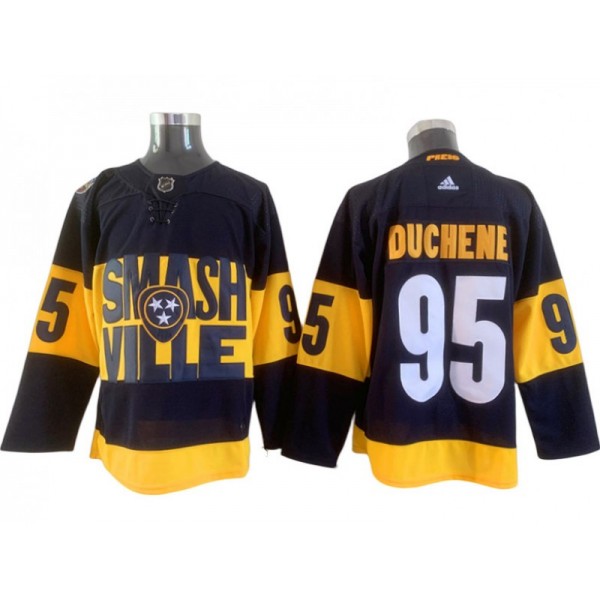 Nashville Predators #95 Matt Duchene Black 2022 Stadium Series Jersey