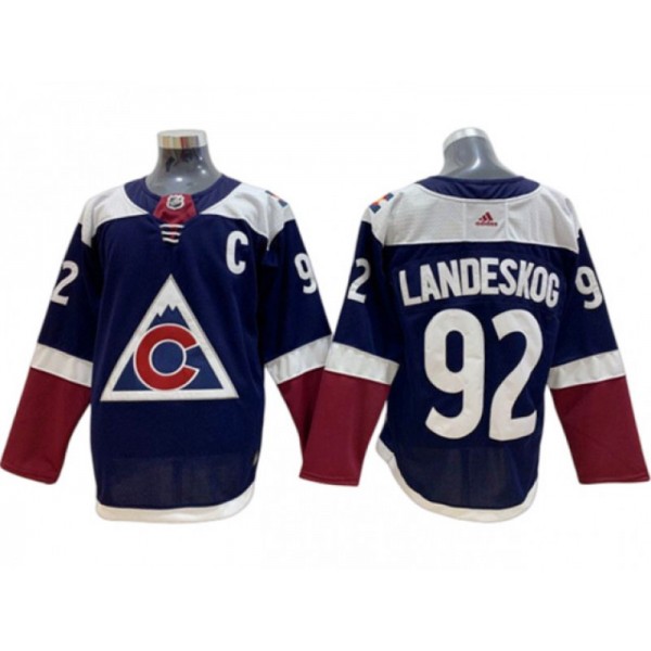 Colorado Avalanche #92 Gabriel Landeskog Navy Alternate Jersey