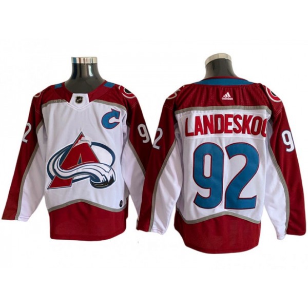 Colorado Avalanche #92 Gabriel Landeskog White Jersey