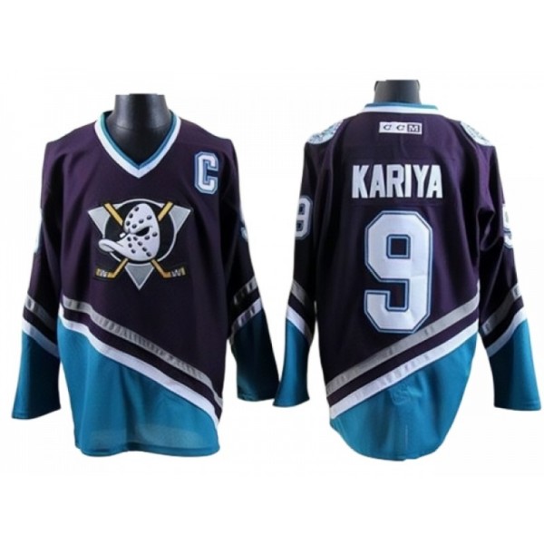 Anaheim Mighty Ducks #9 Paul Kariya Black 2003 Vintage CCM Jersey