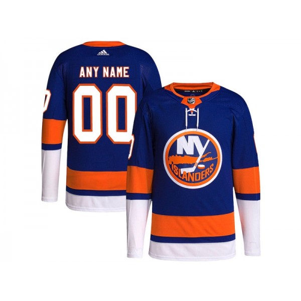 New York Islanders #00 Blue Home Custom Jersey