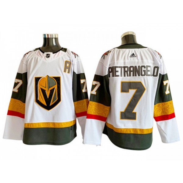 Vegas Golden Knights #7 Alex Pietrangelo White Away Jersey