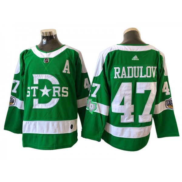 Dallas Stars #47 Alexander Radulov Green 2020 Winter Classic Jersey