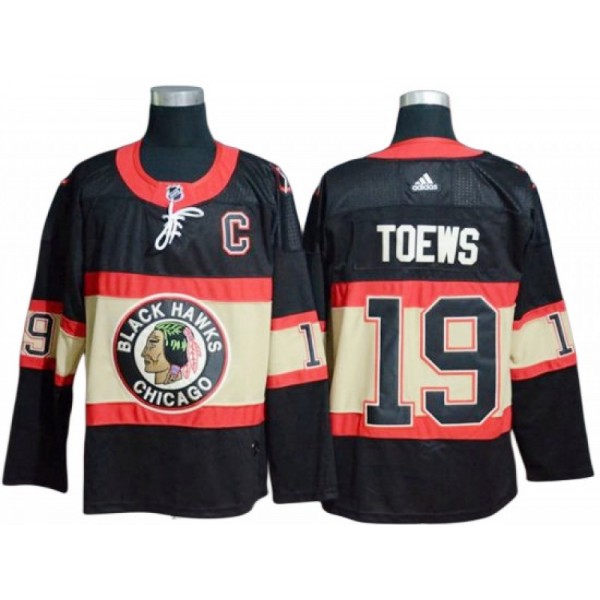 Chicago Blackhawks #19 Jonathan Toews Black Alternate Jersey