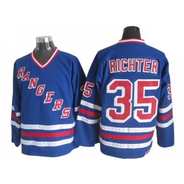 New York Rangers #35 Mike Richter CCM Royal Blue Heroes of Hockey Alumni Jersey