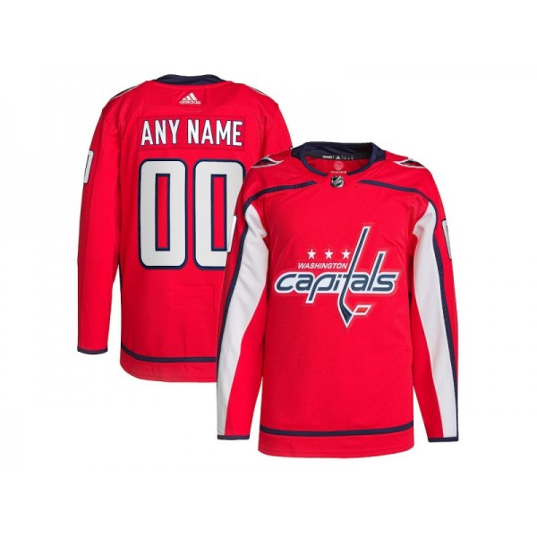 Washington Capitals #00 Red Home Custom Jersey