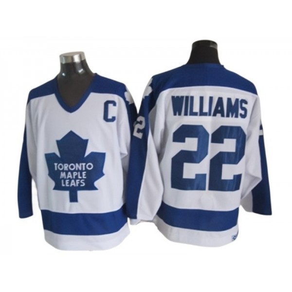 Toronto Maple Leafs #22 Tiger Williams 1978 CCM Vintage White Jersey