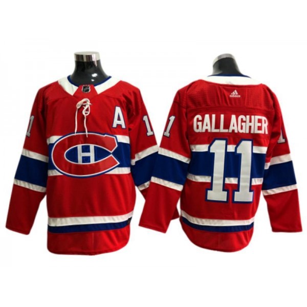 Montreal Canadiens #11 Brendan Gallagher Red Home Jersey