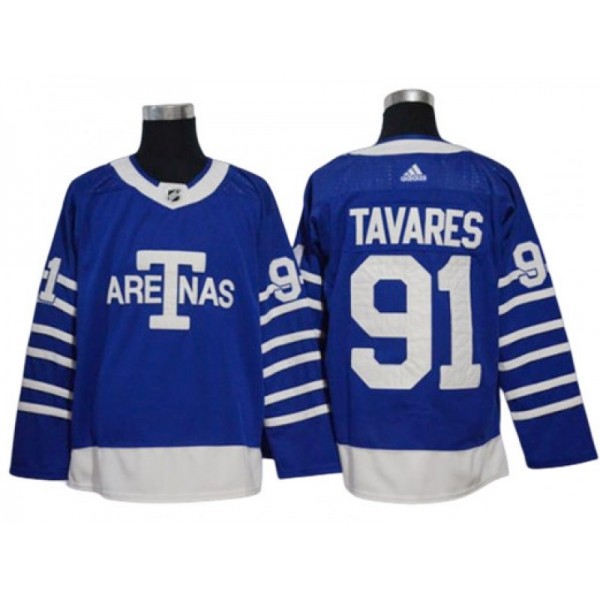 Toronto Maple Leafs #91 John Tavares Blue 1918 Arenas Jersey