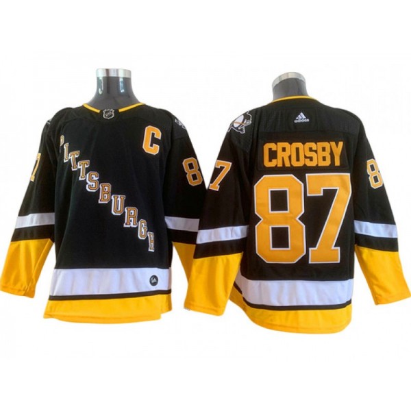 Pittsburgh Penguins #87 Sidney Crosby 2021/22 Alternate Black Jersey