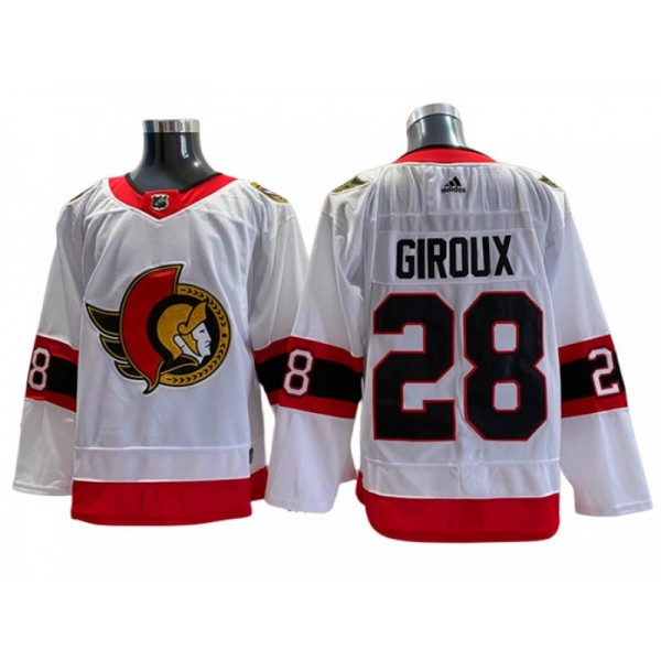 Ottawa Senators #28 Claude Giroux White Away Jersey