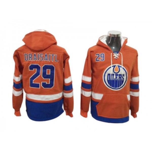 Edmonton Oilers #29 Leon Draisaitl Orange Hoodie