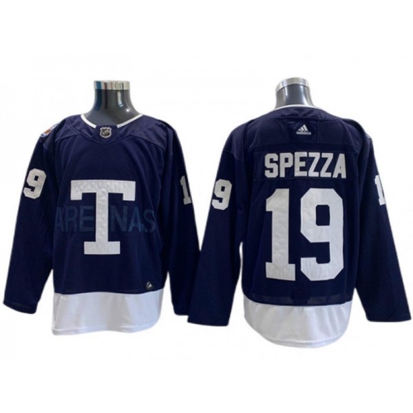 Toronto Maple Leafs #19 Jason Spezza Navy 2022 Heritage Classic Jersey