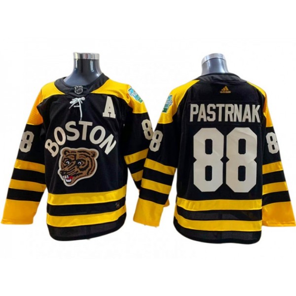 Boston Bruins #88 David Pastrnak Black 2023 Winter Classic Jersey