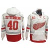 Detroit Red Wings #40 Henrik Zetterberg Hoodie - Red/White