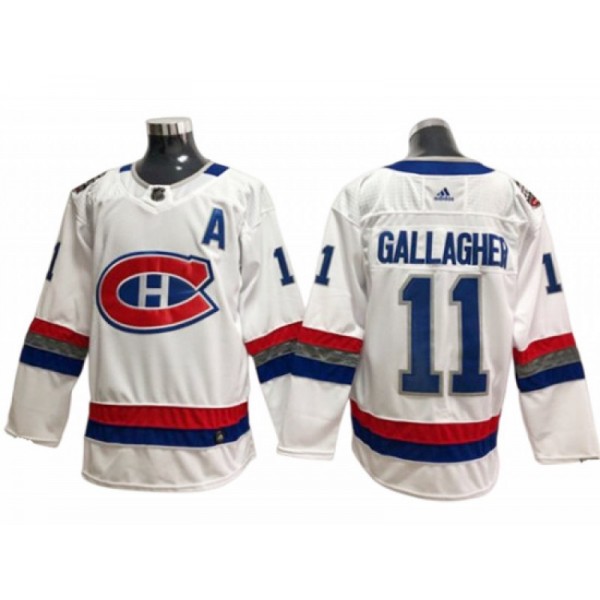 Montreal Canadiens #11 Brendan Gallagher White 100TH Classic Jersey