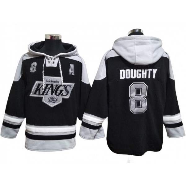 Los Angeles Kings #8 Drew Doughty Black Pullover Hoodie