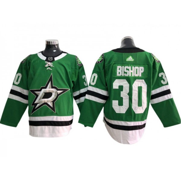 Dallas Stars #30 Ben Bishop Green Home Jersey