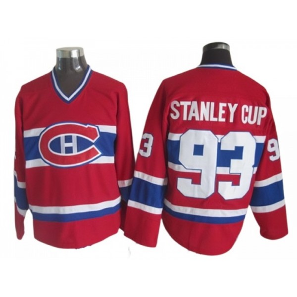 Montreal Canadiens Red 1993 Stanley Cup Vintage CCM Jersey