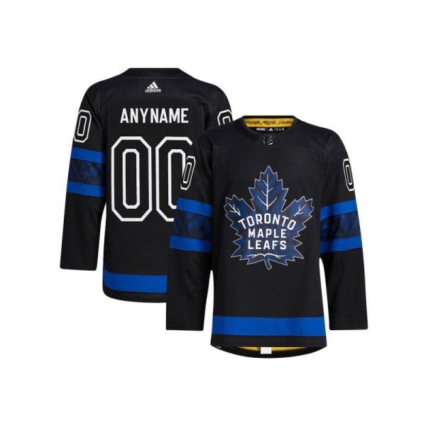 Toronto Maple Leafs #00 Black Alternate Reversible Custom Jersey