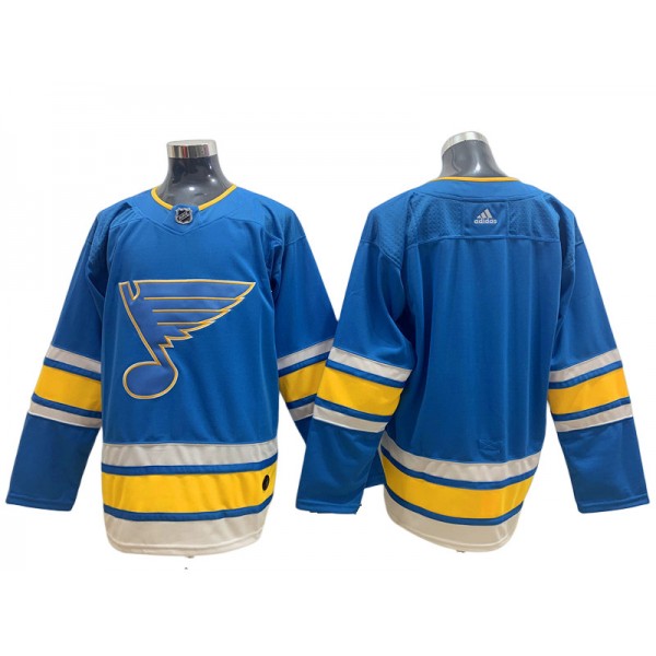 St. Louis Blues Blank Blue Alternate Jersey